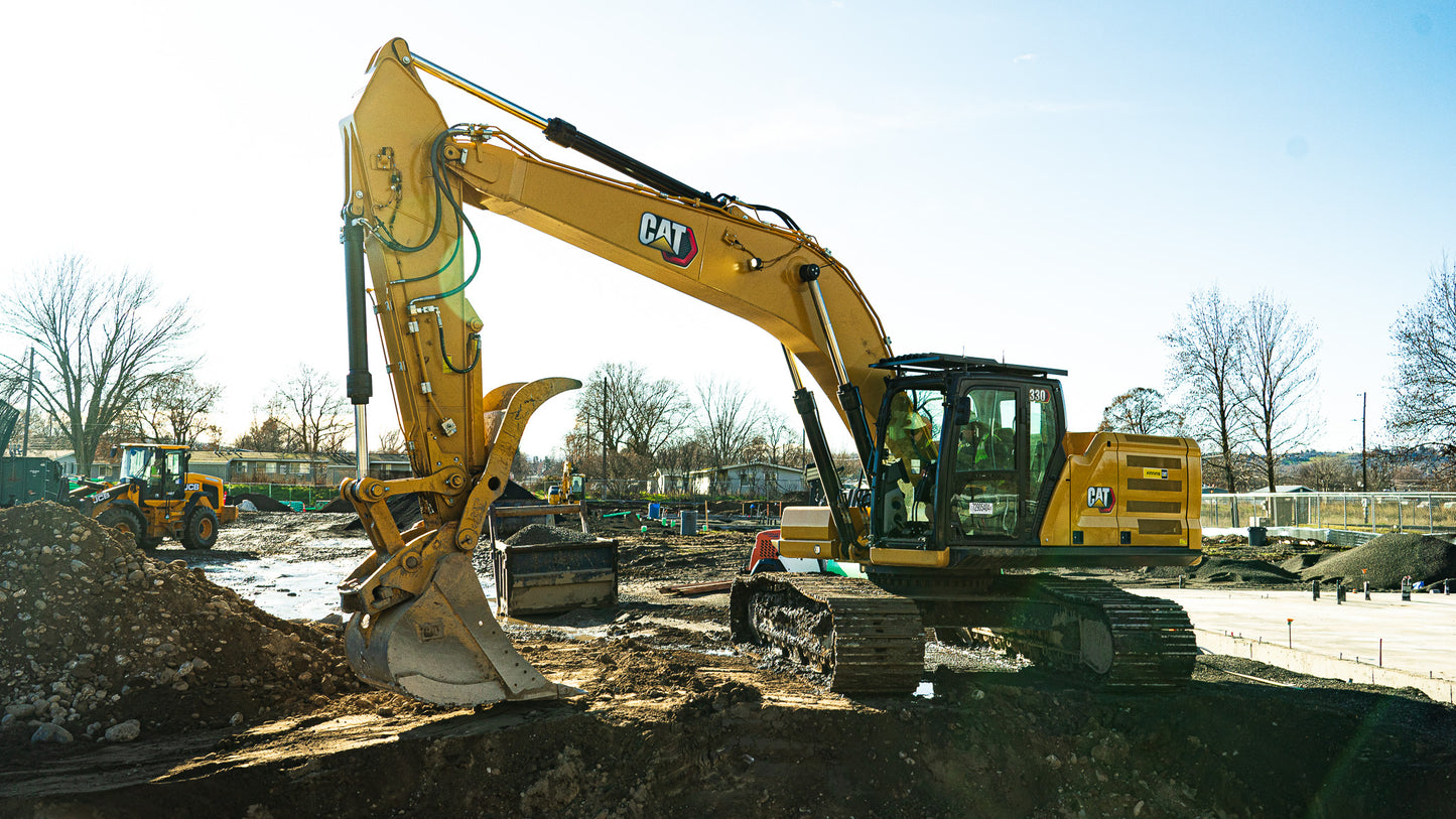 CAT 330 NEXT-GEN EXCAVATOR WITH GPS, THUMB, AND COUPLER