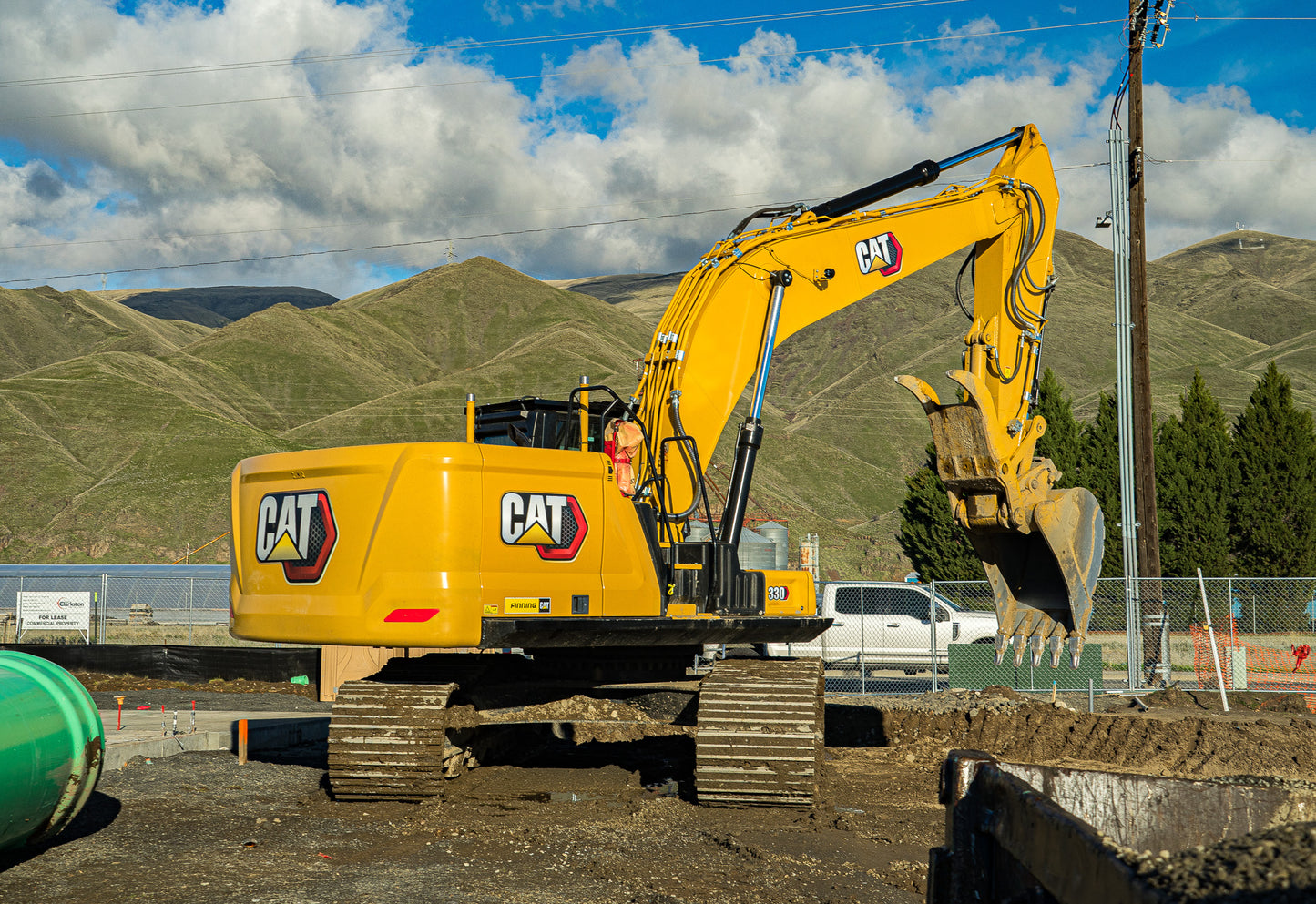 CAT 330 NEXT-GEN EXCAVATOR WITH GPS, THUMB, AND COUPLER